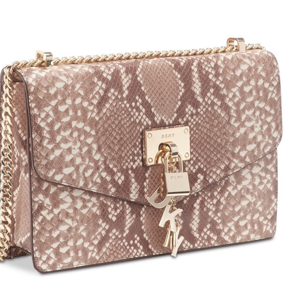 🎉HP🎉DNKY Snake leather cross body bag